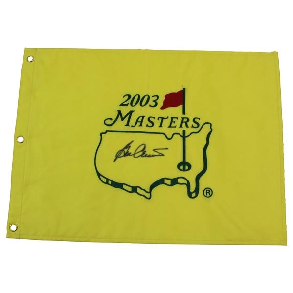 Ben Crenshaw Signed 2003 Masters Embroidered Flag JSA ALOA