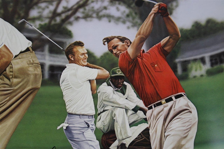 Arnold Palmer Signed 'The King At Augusta' LE Alan Zuniga Poster #1842/1964 JSA #R13470