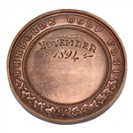 1894 Harborne Golf Club Far & Sure Medal In Original Fitted Case - November
