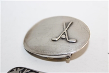Collection of Five (5) Golf Themed Belt Buckles including USGA