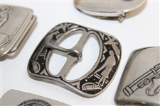 Collection of Five (5) Golf Themed Belt Buckles including USGA
