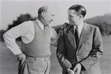 Bobby Jones In 'How I Play Golf' Vitaphone Corp. 'The Driver' w/Actor Guy Kibbee Photo