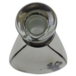 Vintage Silver Overlay Pinch Style Scotch Decanter with Post-Swing Golfer