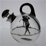 Vintage Silver Overlay Pre-Swing Golfers Decanter/Jug with Stopper