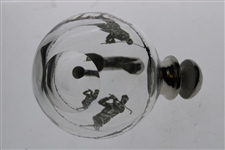 Vintage Silver Overlay Pre-Swing Golfers Decanter/Jug with Stopper