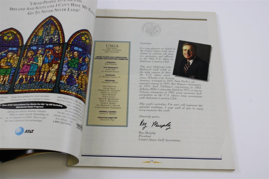 Arnold Palmer Signed 1994 US Open at Oakmont CC Official Magazine JSA ALOA
