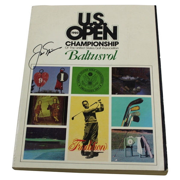 Jack Nicklaus Signed 1980 US Open at Baltusrol Program JSA ALOA