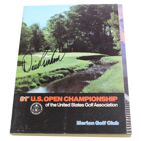 David Graham Signed 1981 US Open at Merion Golf Club Program JSA ALOA