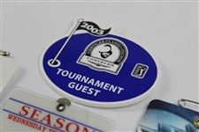 Five (5) PGA Tour Badges - Buick Inv, Byron Nelson Championship, Las Vegas Inv & Others