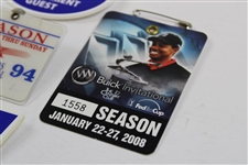 Five (5) PGA Tour Badges - Buick Inv, Byron Nelson Championship, Las Vegas Inv & Others