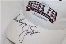 Jack Nicklaus & Gary Player Signed 2002 Senior PGA Championship Hat JSA #AM14279