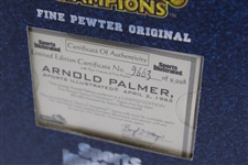 Arnold Palmer Sports Illustrated Pewter Figure In Original Box & Arnold Palmer's Tractor