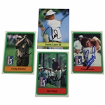 Ray Floyd, Craig Stadler, Davis Love III, & Fuzzy Zoeller Signed Golf Cards JSA ALOA