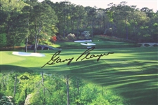 Gary Player Signed Augusta National Amen Corner 20x24 Poster JSA ALOA