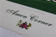 Gary Player Signed Augusta National Amen Corner 20x24 Poster JSA ALOA