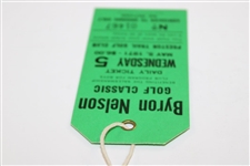 1971 Byron Nelson Golf Classic at Preston Trail Wednesday Ticket - Jack Nicklaus Win