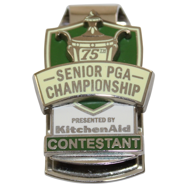 2014 Senior PGA Championship at Harbor Shores Contestant Badge - Montgomerie Win