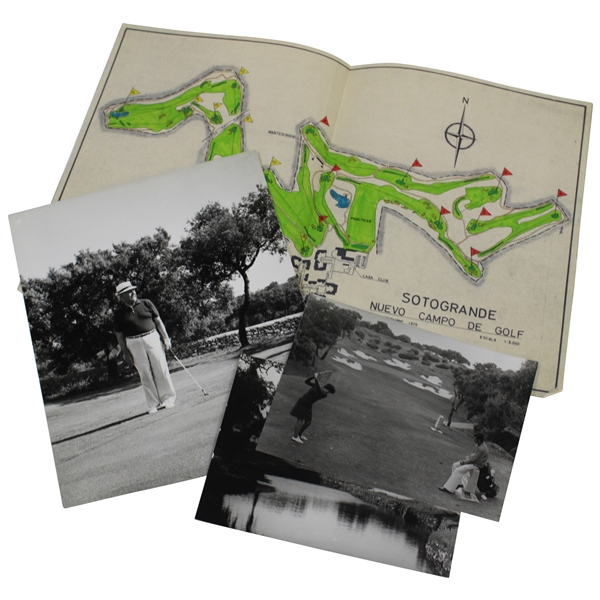 Robert Trent Jones Photo At Sotogrande w/Two (2) Course Photos & Course Layout Map