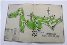 Robert Trent Jones Photo At Sotogrande w/Two (2) Course Photos & Course Layout Map
