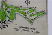 Robert Trent Jones Photo At Sotogrande w/Two (2) Course Photos & Course Layout Map