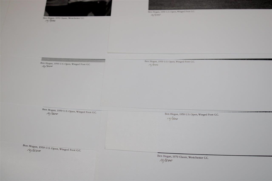 Ben Hogan 16x20 Jules Alexander Signed Ltd Ed #010/500 Suite of 12 Prints in Deluxe Case