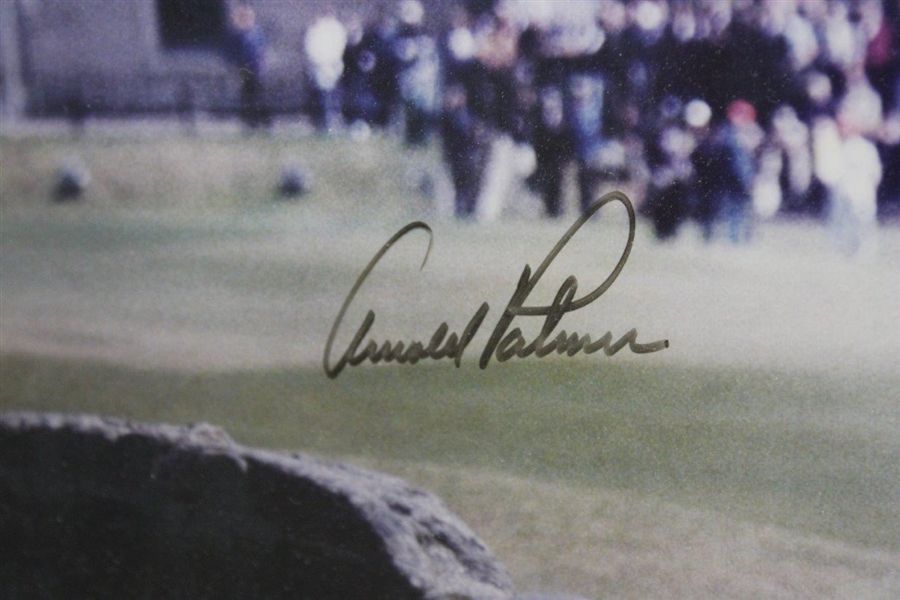 Arnold Palmer Signed Swilken Bridge Photo Framed JSA ALOA