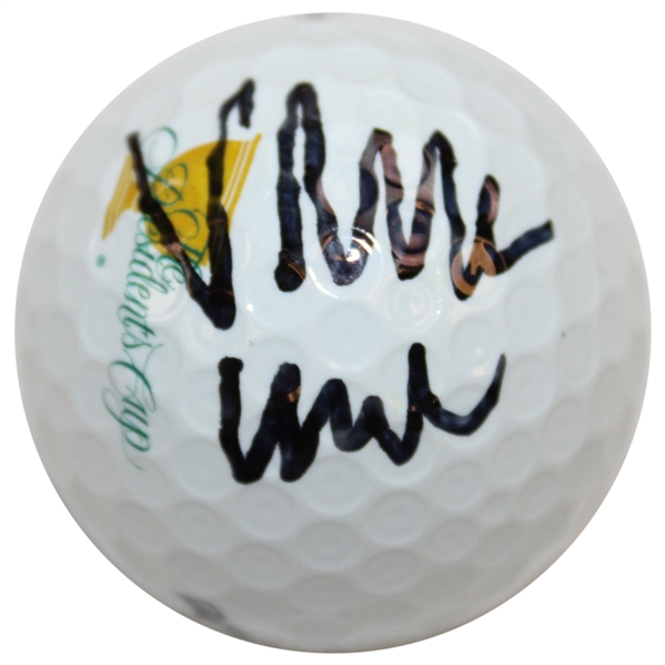 Viktor Hovland Signed The Presidents Cup Logo Bridgestone Golf Ball JSA ALOA