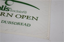 Jim Furyk Signed Cialis Western Open Screen Flag Inscribed '05' JSA ALOA
