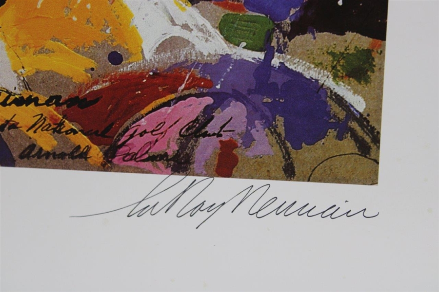 Artist LeRoy Neiman Signed '1973 at Augusta National' Art Poster by Neiman JSA #H92265
