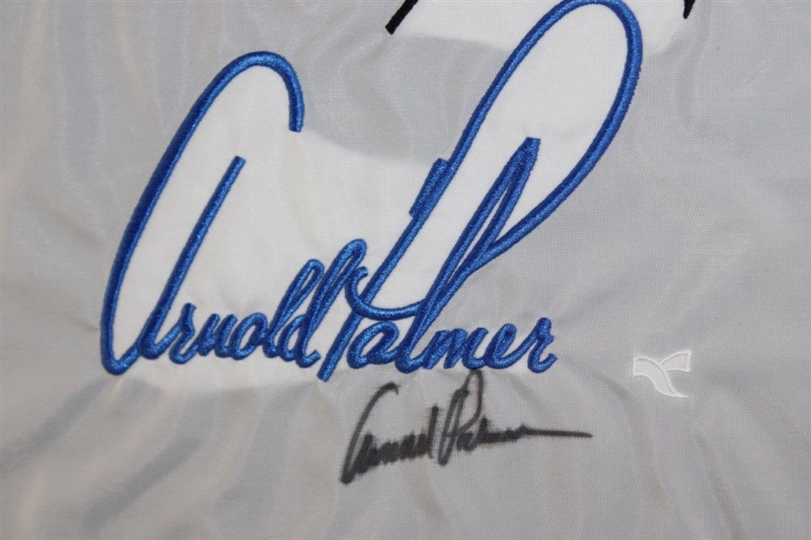 Arnold Palmer Signed Bay Hill Flag Framed Collage w/1979 Bay Hill Citrus Classic - Framed BGS #AB02594