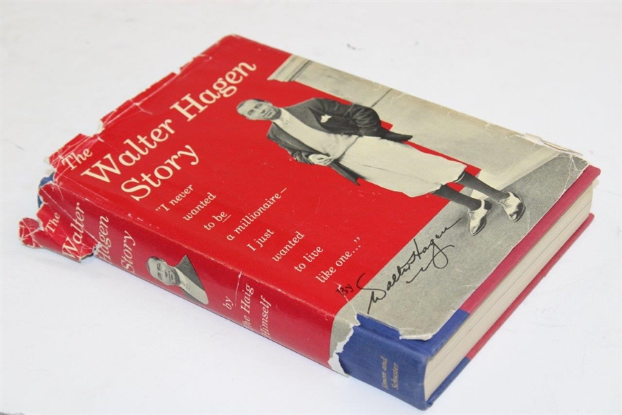 Walter Hagen Signed & Inscribed 1956 'The Walter Hagen Story' 1st Edition Book JSA ALOA