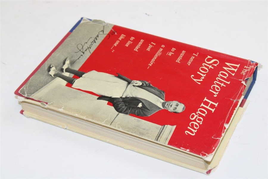 Walter Hagen Signed & Inscribed 1956 'The Walter Hagen Story' 1st Edition Book JSA ALOA