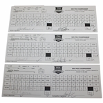 Faldo/Harrington/Sergio Signed 2002 PGA at Hazeltine Official Scorecards JSA ALOA