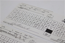 Faldo/Harrington/Sergio Signed 2002 PGA at Hazeltine Official Scorecards JSA ALOA