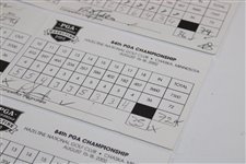 Faldo/Harrington/Sergio Signed 2002 PGA at Hazeltine Official Scorecards JSA ALOA