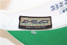 Multi-Signed MCI Classic 'Est. 1969' White Visor JSA ALOA