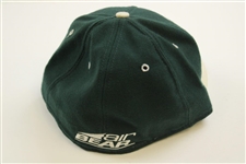 Jack Nicklaus Signed 'NICKLAUS' Dk Green/Khaki Air Bear Fitted Hat 7 1/4 PSA #AH07167