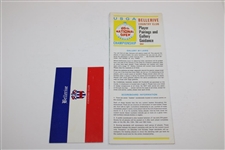 1965 US Open at Bellerive Country Club Program w/Scorecard & Pairing Sheet - Gary Player