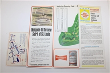 1965 US Open at Bellerive Country Club Program w/Scorecard & Pairing Sheet - Gary Player