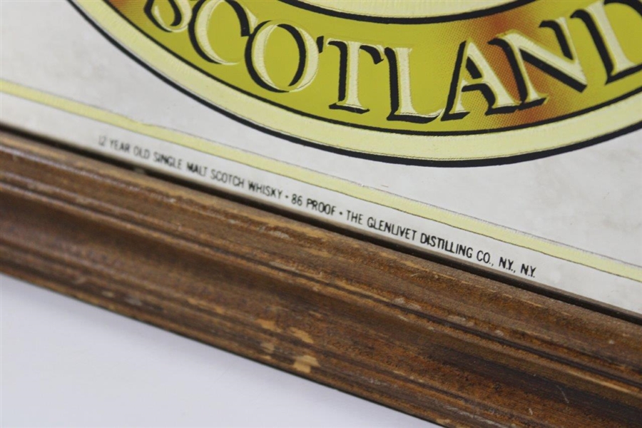 The Glenlivet Classic Golf Courses of Scotland 'Royal Troon' Bar Mirror - Framed