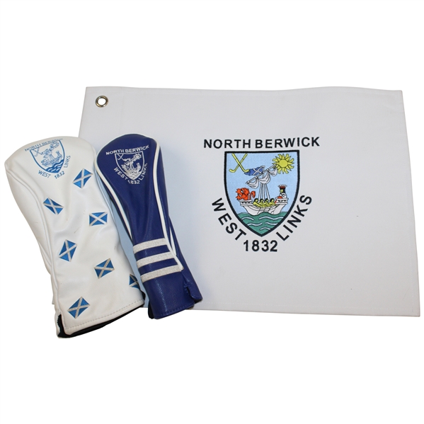 North Berwick 1832 West Links Embroidered Flag w/Driver & Hybrid Logo Headcovers