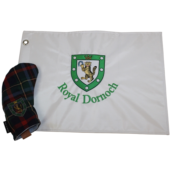 Royal Dornoch Embroidered Logo Flag w/Logo Seamus Tartan Putter Headcover