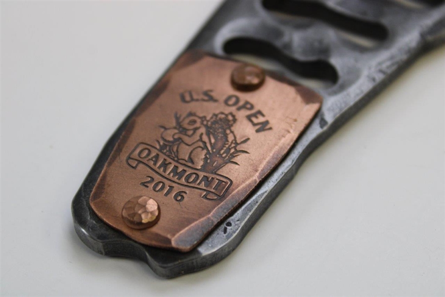 2016 US Open at Oakmont Seamus Hand Forged Church Pews Bottle Opener w/Sheathe