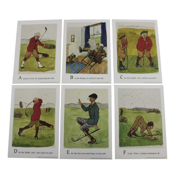 1988 'Old Troon Sporting Antiques' A-Z Golf Prints