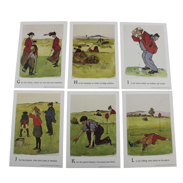 1988 'Old Troon Sporting Antiques' A-Z Golf Prints