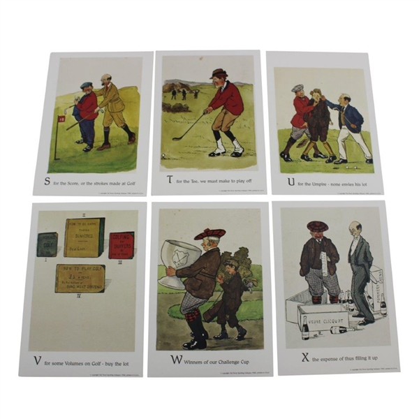 1988 'Old Troon Sporting Antiques' A-Z Golf Prints
