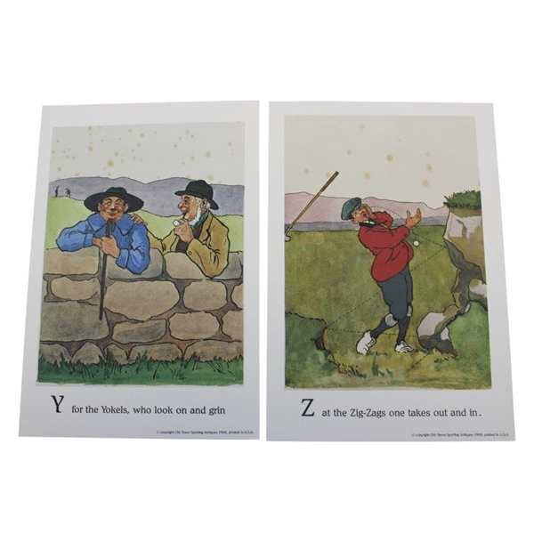 1988 'Old Troon Sporting Antiques' A-Z Golf Prints