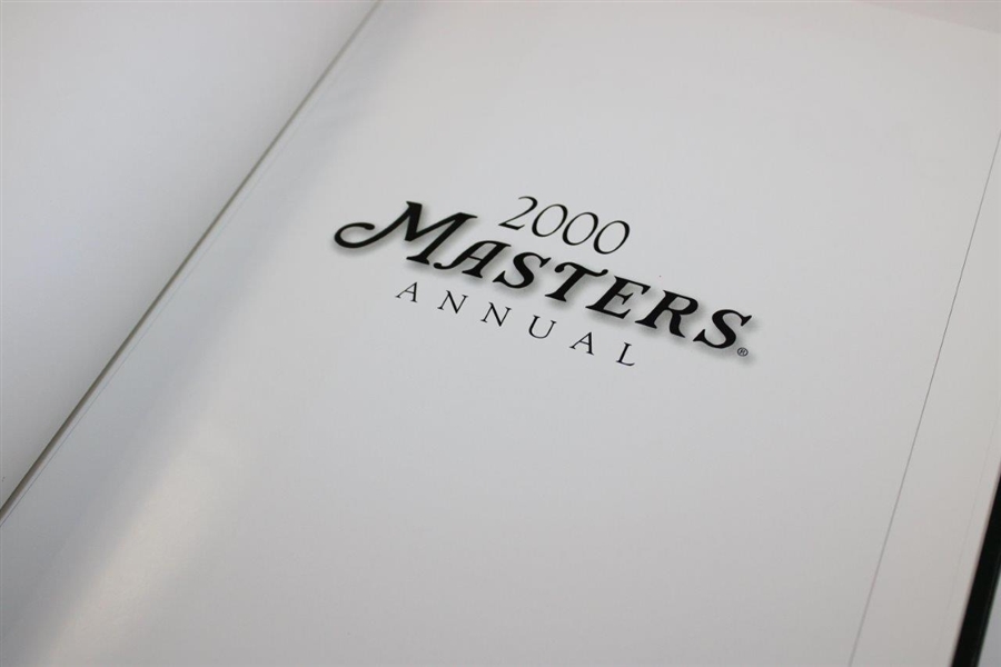 1995, 2000 & 2002 Masters Green Annual Books - Tiger Debut, Singh Win & Tiger Win