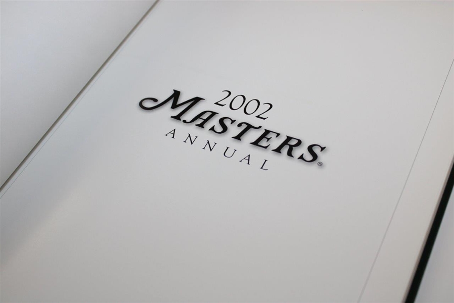 1995, 2000 & 2002 Masters Green Annual Books - Tiger Debut, Singh Win & Tiger Win
