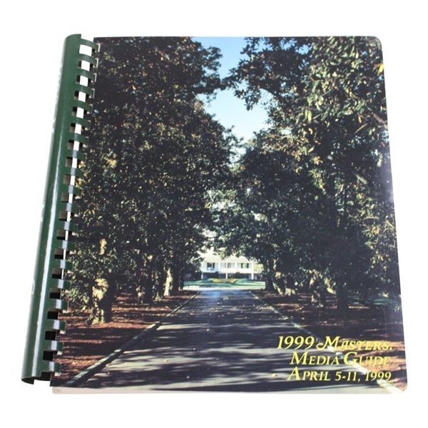 1998, 1999 & 2000 Masters Tournament Official Spiral Media Guide Books